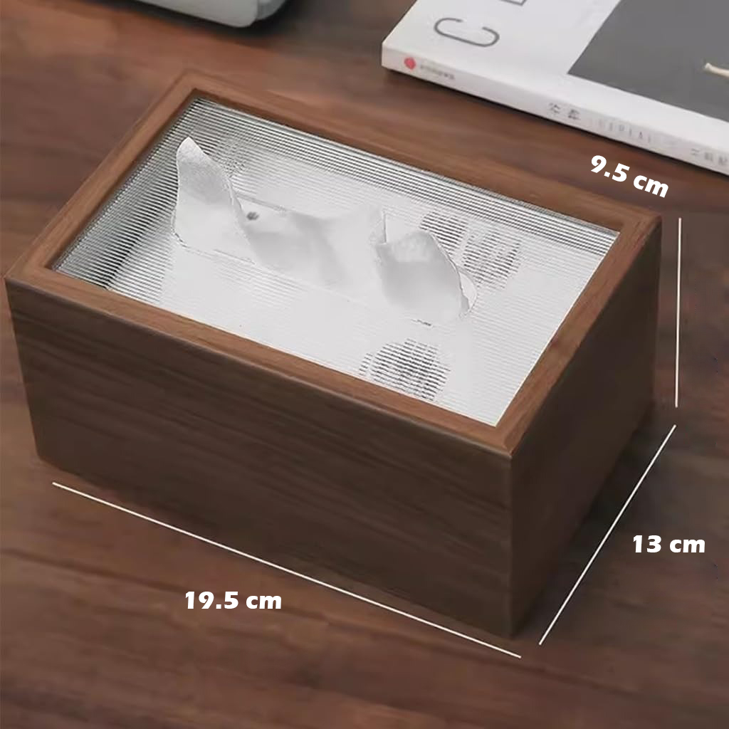 Gambar produk TWL Kotak Tisu Kayu Minimalist Wooden Tissue Box - T-19