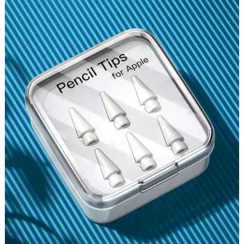 Gambar produk AIEACH Apple Pencil Tip Replacement Hard HB Nib 1st 2nd 6 PCS - HB6