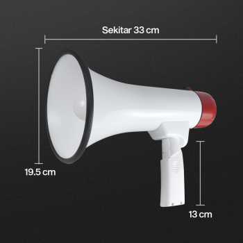 Gambar produk JACAR Toa Megaphone Bluetooth Multifunctional Shouter 50 W - 8099