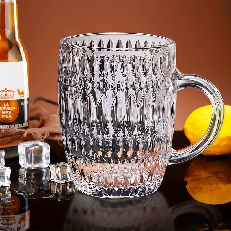 Gambar produk TREDO Gelas Mug Bir Sodium Calcium Glass Prickly Bark Pattern 570ml - T512