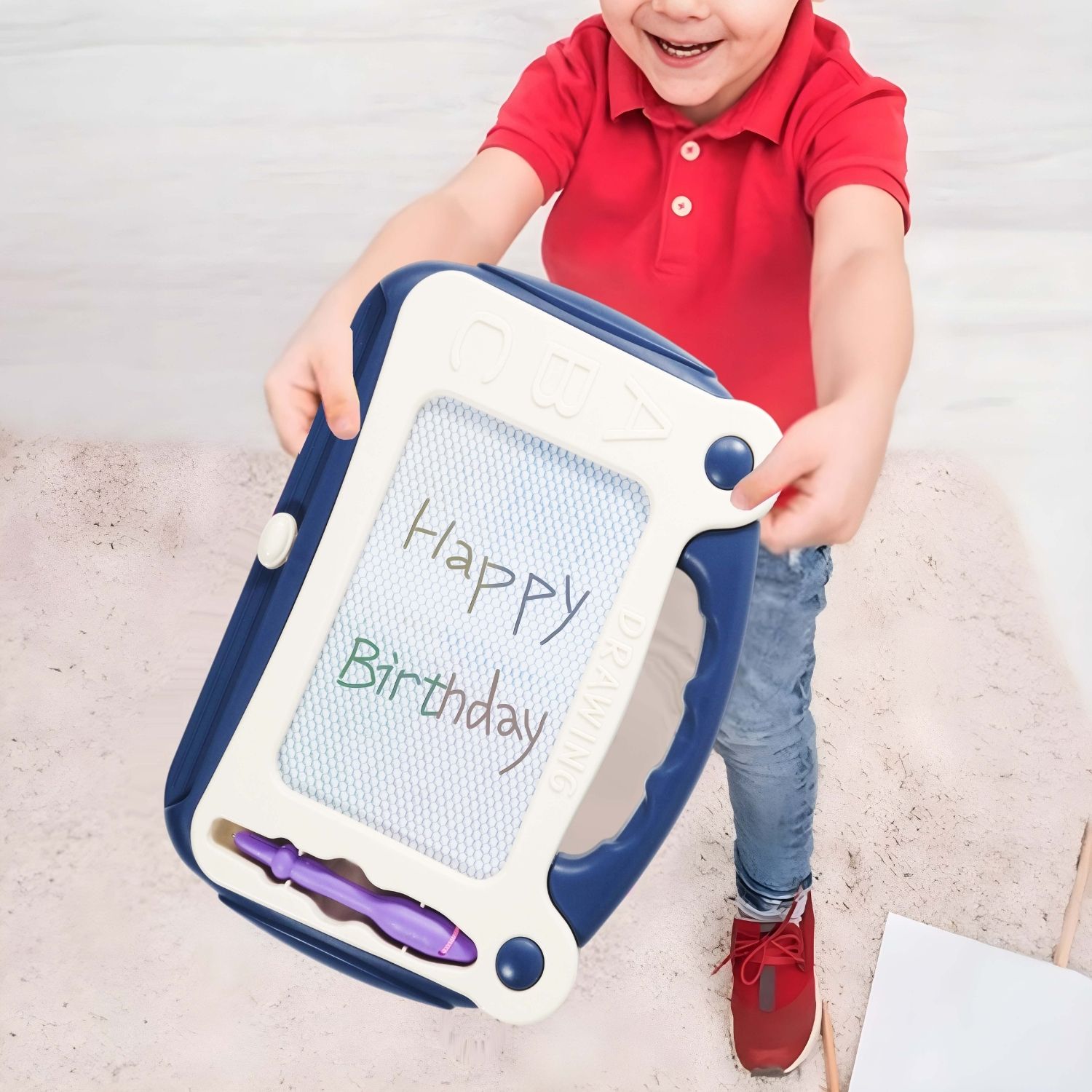 Gambar produk HAMBO Mainan Papan Tulis Anak Magnetic Drawing Board Colorful - HB21