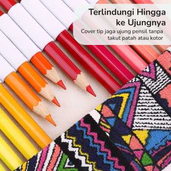 Gambar produk MARCO Bohemian Tas Tempat Pensil Gulung Canvas 48 Slot 20.5x56cm - EN-71