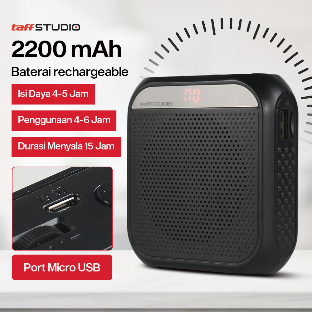 Gambar produk TaffSTUDIO Penguat Suara Active Speaker Megaphone Tourguide Amplifier - K6