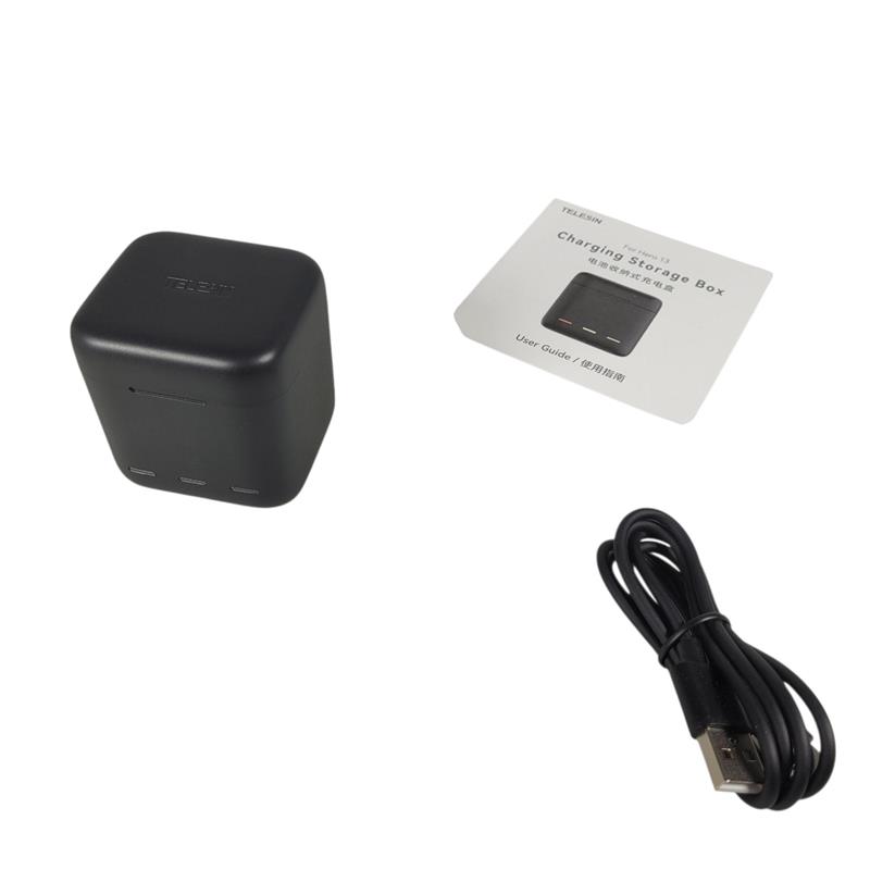 Gambar produk TELESIN Charger Baterai Box GoPro Hero 13 3 Slot 2.4A - S0-BCG-10-TGP