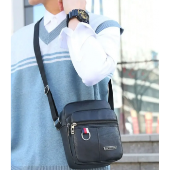 Gambar produk JINGPIN Tas Selempang Casual Pria Business Crossbody Bag PU Leather - JP2