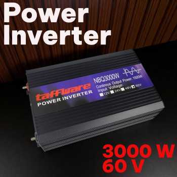 Taffware Power Inverter Mobil Pure Sine Wave DC 60V to AC 220V 3000W - NBQ3000W