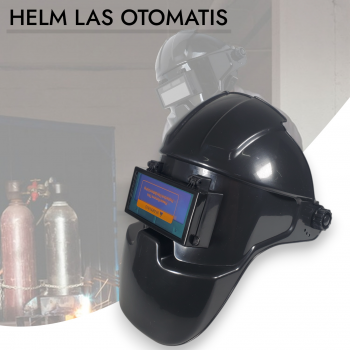 PLASHMA Helm Las Otomatis Red Light Lens Auto Dimming Welding Mask - P20