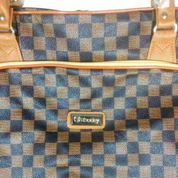 Gambar produk Rhodey RAIMIQI SEMOR Tas Jinjing Duffle Bag PU Leather Unisex 20 Inch Coffee Grid - CB001