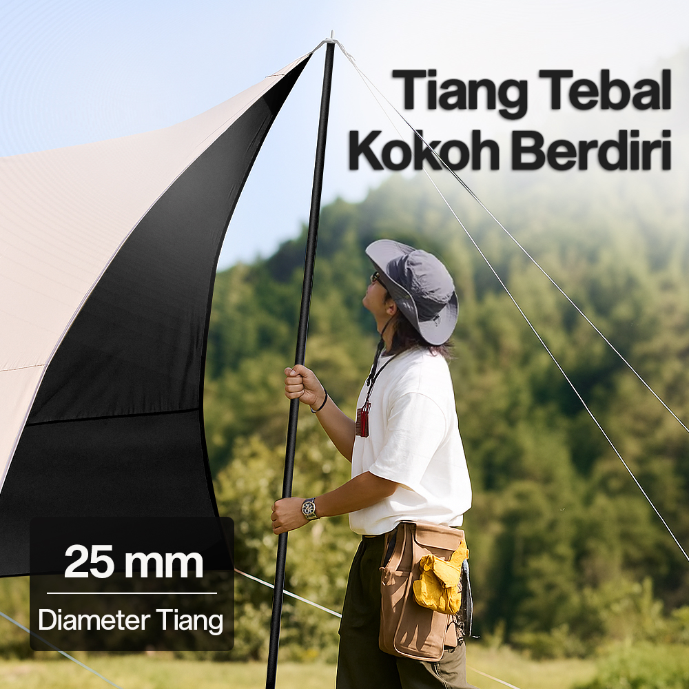 Gambar produk Joly Well Flysheet Terpal Tenda Camping Waterproof Anti UV 5.4x3.2M - S-T138