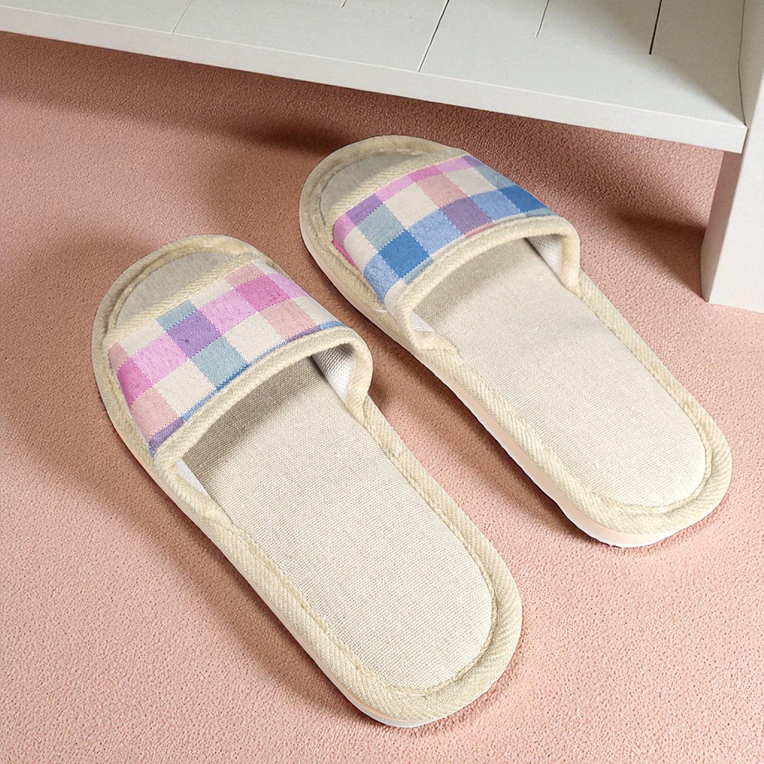 Gambar produk Suihyung Sandal Selop Linen Comfy Indoor Slipper 37-38 - YT3622