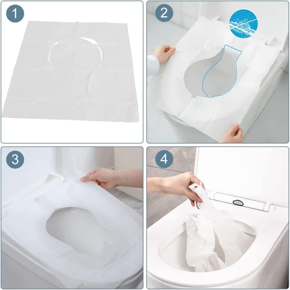 Gambar produk Goodern Cover Dudukan Toilet Disposable Flushable Paper Seat Cover 250 Lembar - INU155
