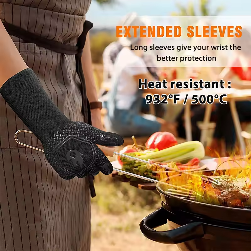 Gambar produk FMA Sarung Tangan Silikon Oven Masak Heat Resistant Silicone Gloves - FM-2C
