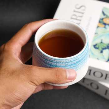 Gambar produk FLAMBE Gelas Keramik Kopi Teh Vintage Japanese Style Ceramic Cup 200ml - FB014