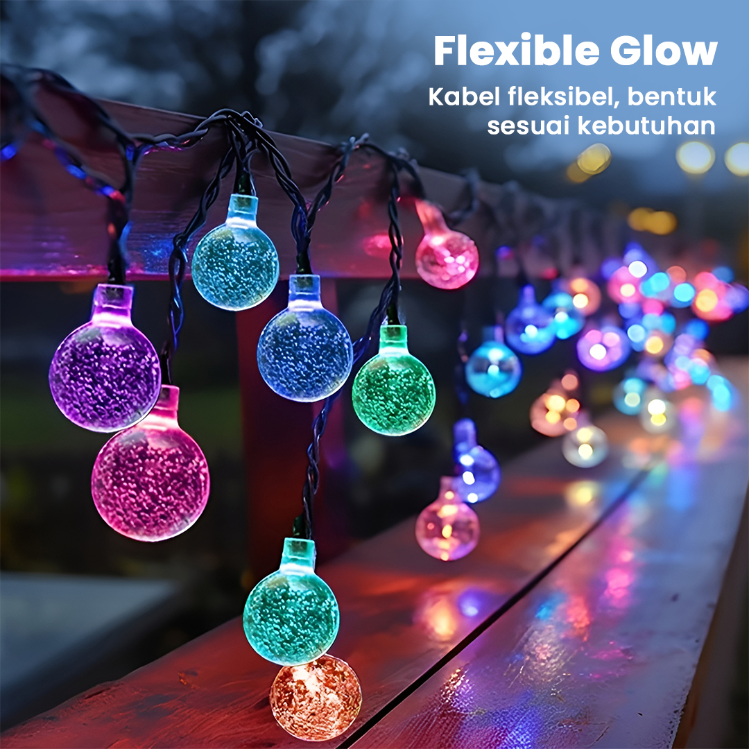 Gambar produk MUFAVA Lampu Hias String Lights Solar Panel 50 LED 7M - S32