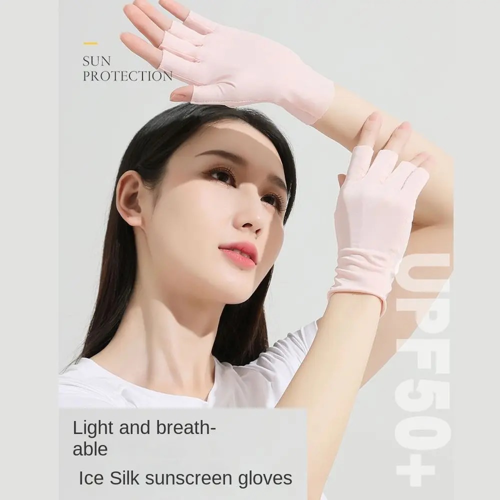 Gambar produk MALSHI Sarung Tangan Anti UV Sunscreen Gloves Nail Art - MS31