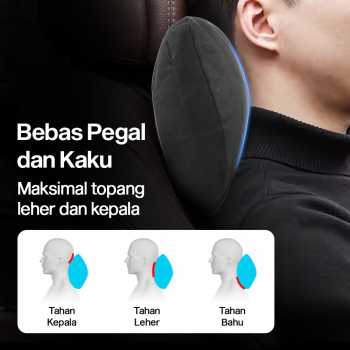 Gambar produk OASATE Bantal Leher Mobil Ergonomis Foam Car Headrest Pillow - M5