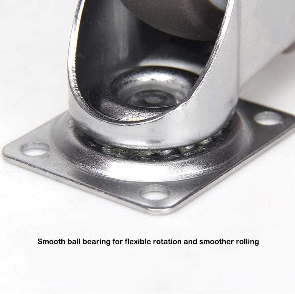 Gambar produk CASTRY Roda Kastor Furniture Soft Rubber Caster Wheel 2 Inch 2 PCS Flat - C20