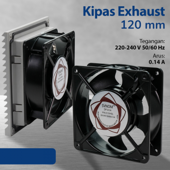 SVNOM Kipas Exhaust Cooling Fan 120mm 220V 0.14A - DP200A