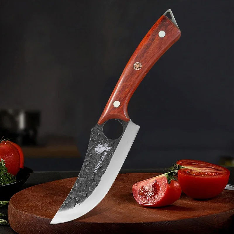 Gambar produk KNIFEZER Pisau Daging Stainless Steel 5Cr15 Forged Butcher Knife - G265