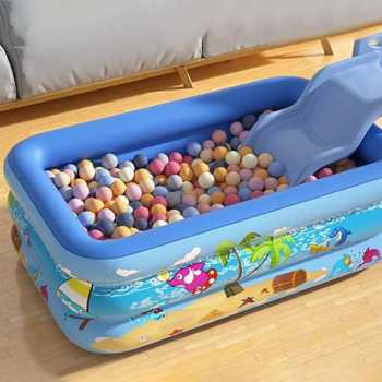Gambar produk Intime Kolam Baby Bath Bathtub Portable Inflatable 118 x 87 x 35 cm - INU152