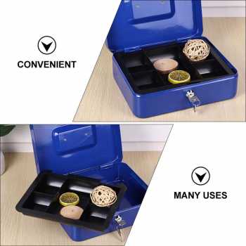 Gambar produk TaffGUARD Brankas Kotak Uang Dokumen Cashbox Key Lock 20x16x9cm - 200A