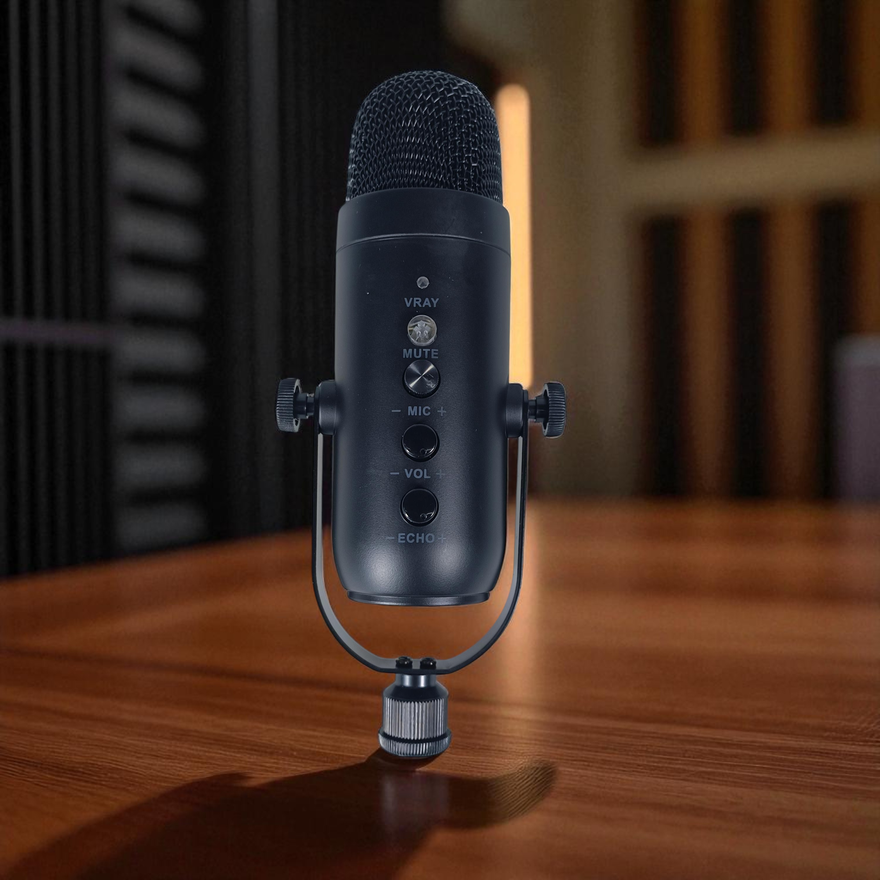 Gambar produk ICREATIVE Mikrofon Kondenser USB Condenser Microphone U Shaped Frame - JD-900