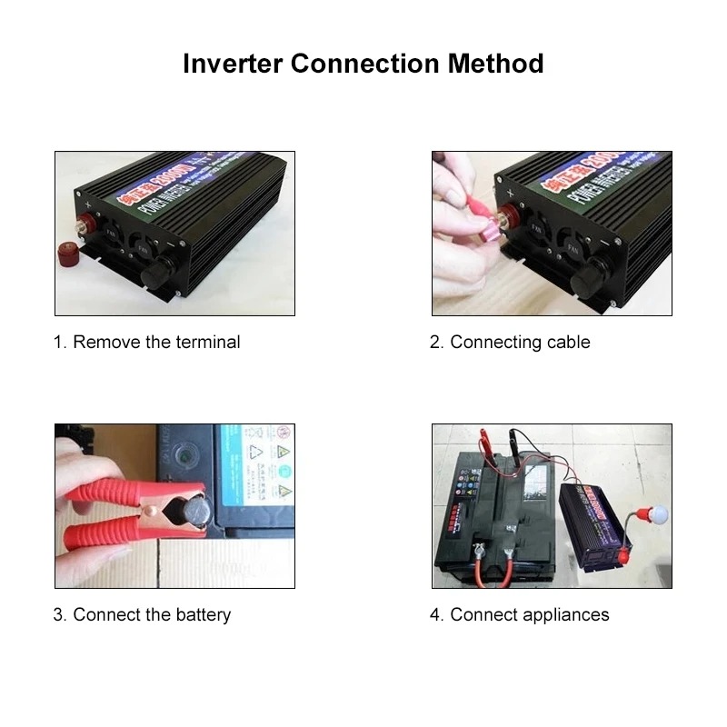 Gambar produk BEZAX Power Inverter Mobil Pure Sine Wave DC 60V to AC 220V 2000W - B620