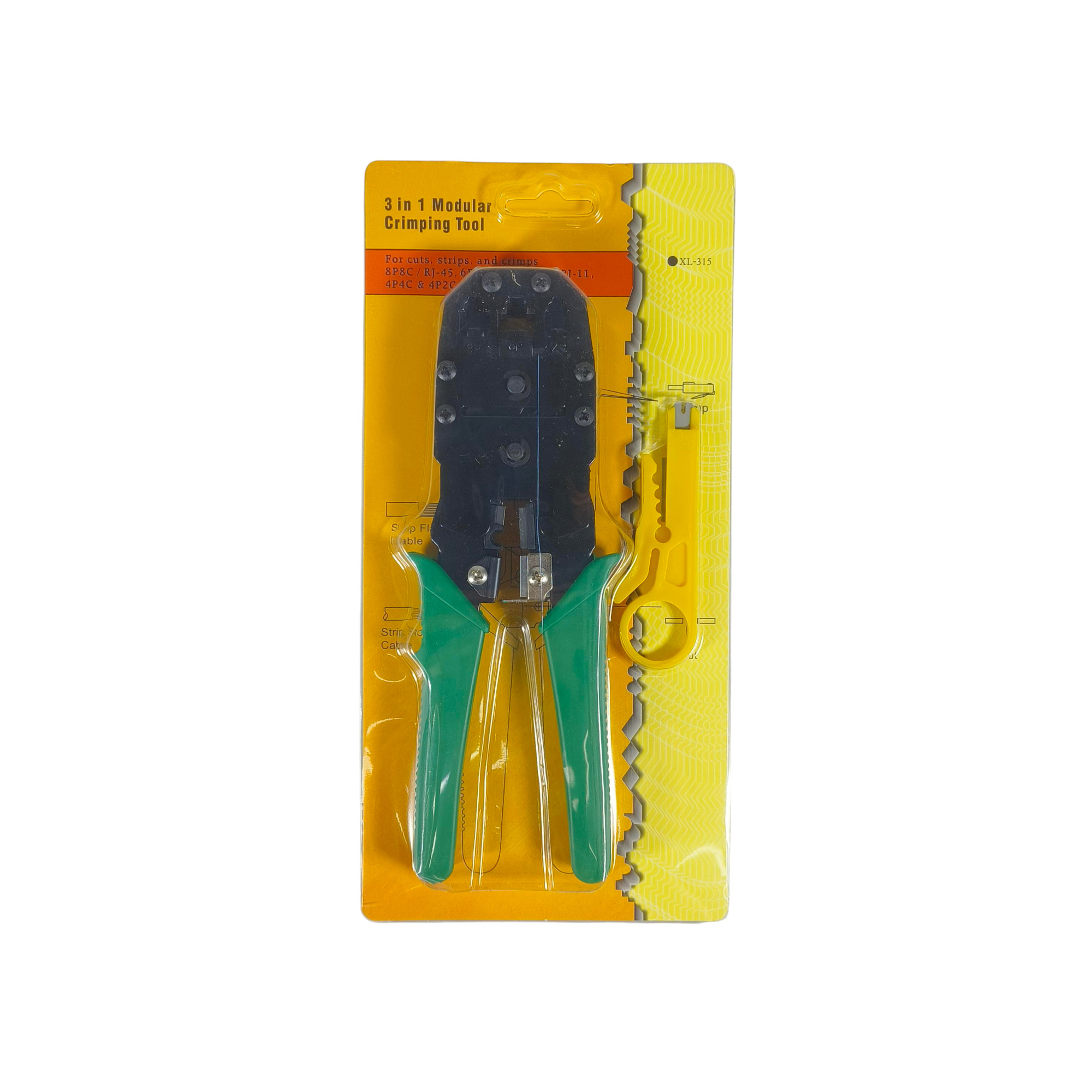 Gambar produk ZhanYi Tang Crimper Kabel LAN Plier Network Cable 3in1 RJ45 RJ-11 RJ12 - 315