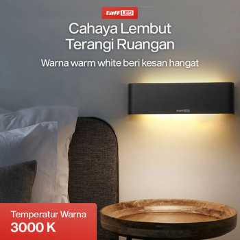 Gambar produk TaffLED Lampu Dinding Hias Minimalis LED Wall Lamp Aluminium 12W Warm White - B1001
