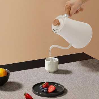 Gambar produk RYZN Teko Listrik Kopi Pemanas Air Leher Angsa Pour Over 1200W 900ml - KT90 Pro