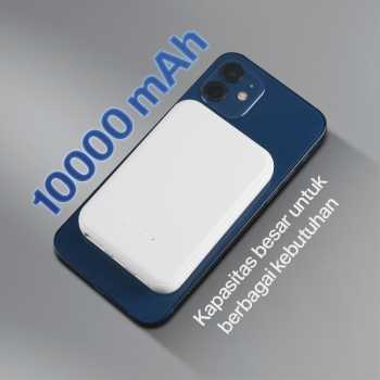 Gambar produk Tollcuudda Power Bank Wireless Magnetic MagSafe PD USB 20W 10000mAh - TC374