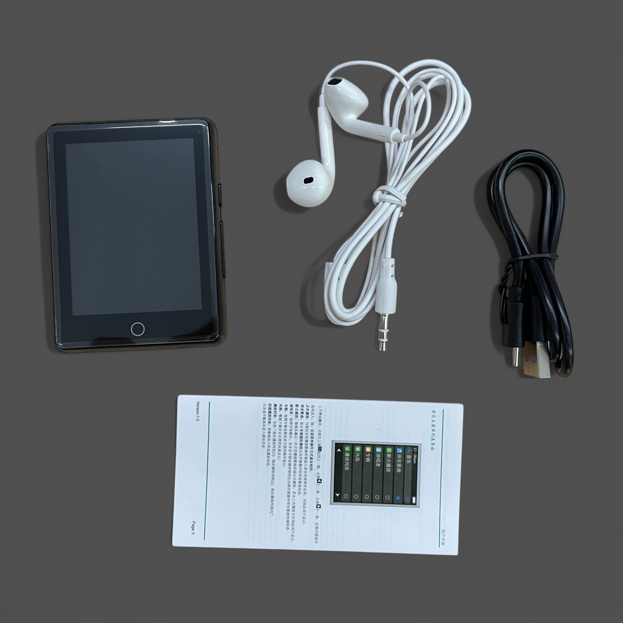 Gambar produk ALianDream MP3 Digital Audio Player Bluetooth 5.0 300mAh 2.5 Inch - M7