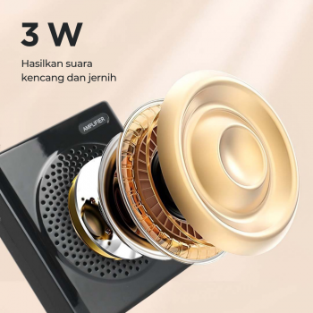 Gambar produk Burt-s Speaker Pinggang Bluetooth Voice Amplifier Wired 3W - S61