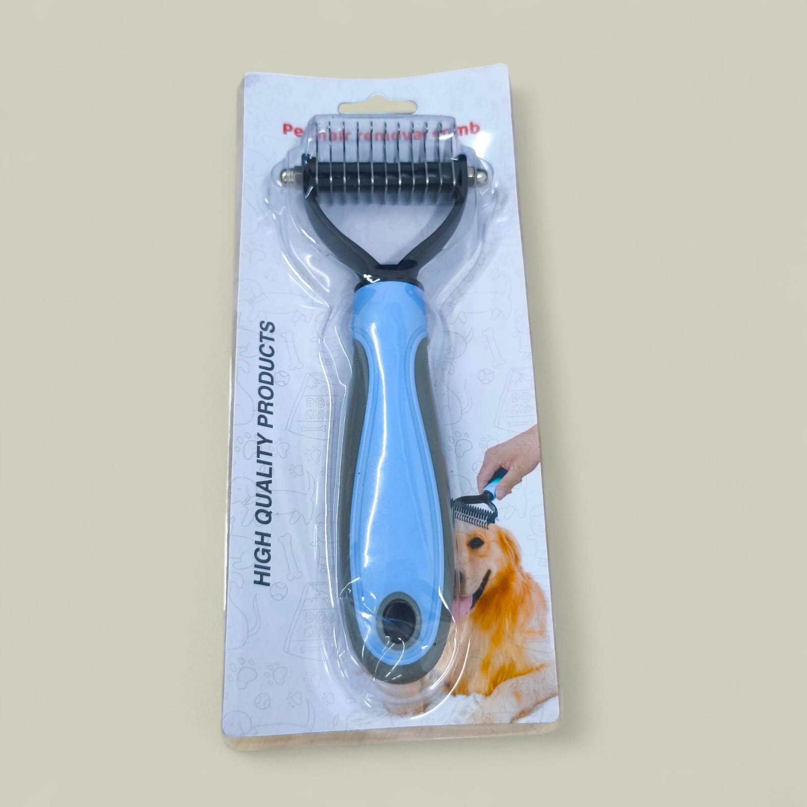Gambar produk Plouffepets Sisir Rambut Binatang Peliharaan Hair Removal Comb - AES0124