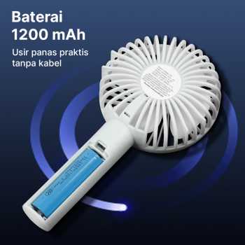 Gambar produk LivingSmart Kipas Angin Portable Genggam USB Mini Cooling Fan 1200mAh - SS-2