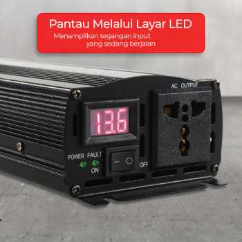 Gambar produk Taffware Power Inverter Mobil Pure Sine Wave DC 60V to AC 220V 2000W - NBQ2000W