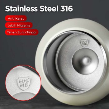 Gambar produk NARMEI Botol Minum Termos Air Panas Dingin Stainless Steel 316 1.1L - DDH316