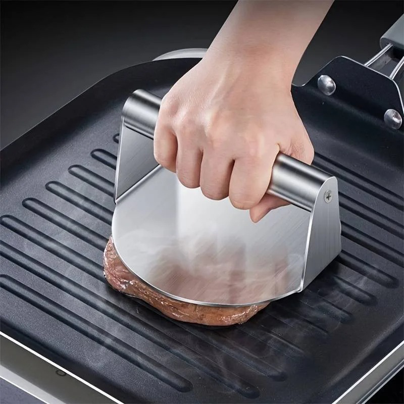 Gambar produk AHOSTO Penekan Daging Hamburger Burger Patty Smasher Meat Press 14cm - AH901