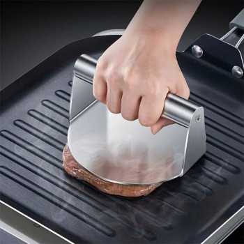 AHOSTO Penekan Daging Hamburger Burger Patty Smasher Meat Press 14cm - AH901