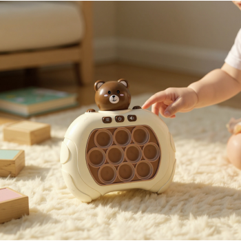 Gambar produk QUICK Mainan Pop It Elektrik Gopher Bear Game Console 3rd Generation - Q3