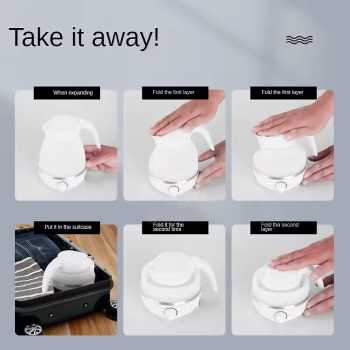 Gambar produk FMA Mini Portable Stainless Steel Folding Travel Kettle 600ml - HY-01