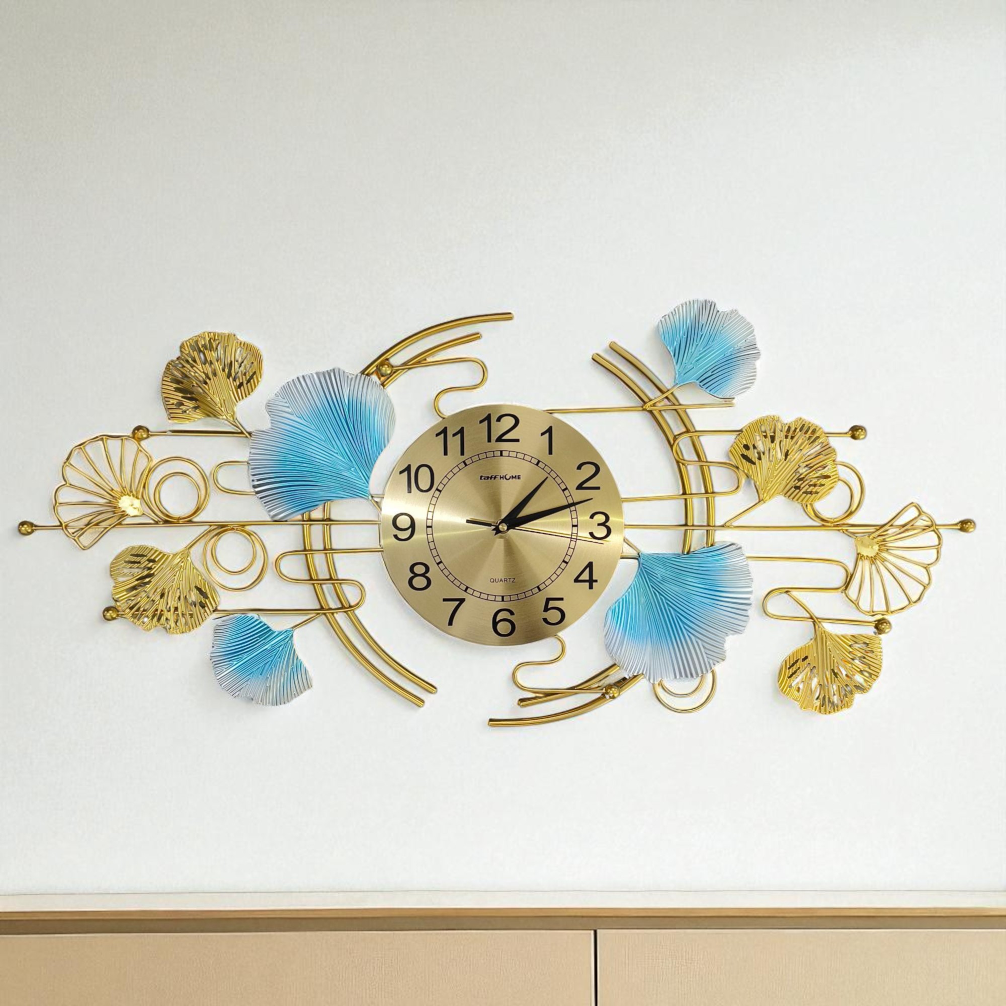 Gambar produk TaffHOME Jam Dinding Elegan European Style Iron Silent Movement 86cm - 2183
