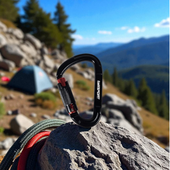 Gambar produk TaffGUARD Carabiner Gantungan Aluminium Hook Buckle 25KN Automatic - Y25