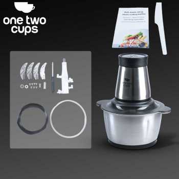 Gambar produk One Two Cups Food Processor Penggiling Daging Meat Grinder 2L 200W - JJ-1966