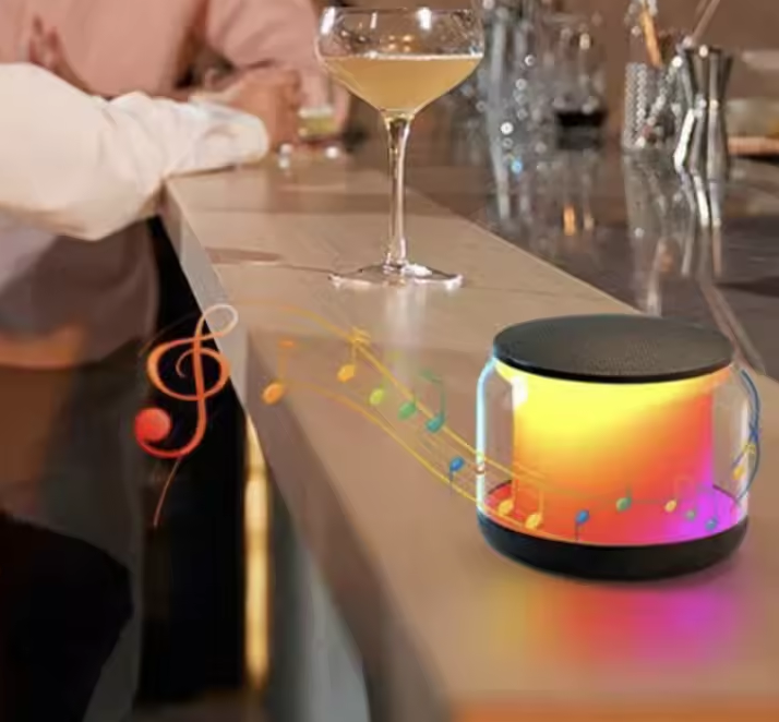 Gambar produk T-WOLF Mini Bluetooth Speaker Portable Transparent Wireless 400MAh - S-100