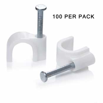 Gambar produk YUEQING Klip Kabel Cable Clip Round Wire Management Electrical 100 PCS 4mm - YQ801