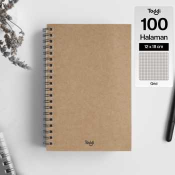 Toddi Buku Jurnal Softcover Notebook Diary 68GSM 100 Halaman - TD6