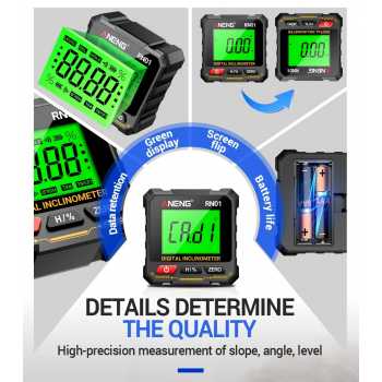 Gambar produk Aneng Angle Finder Digital Angloscope Protractor Inclinometer Magnet - RN01