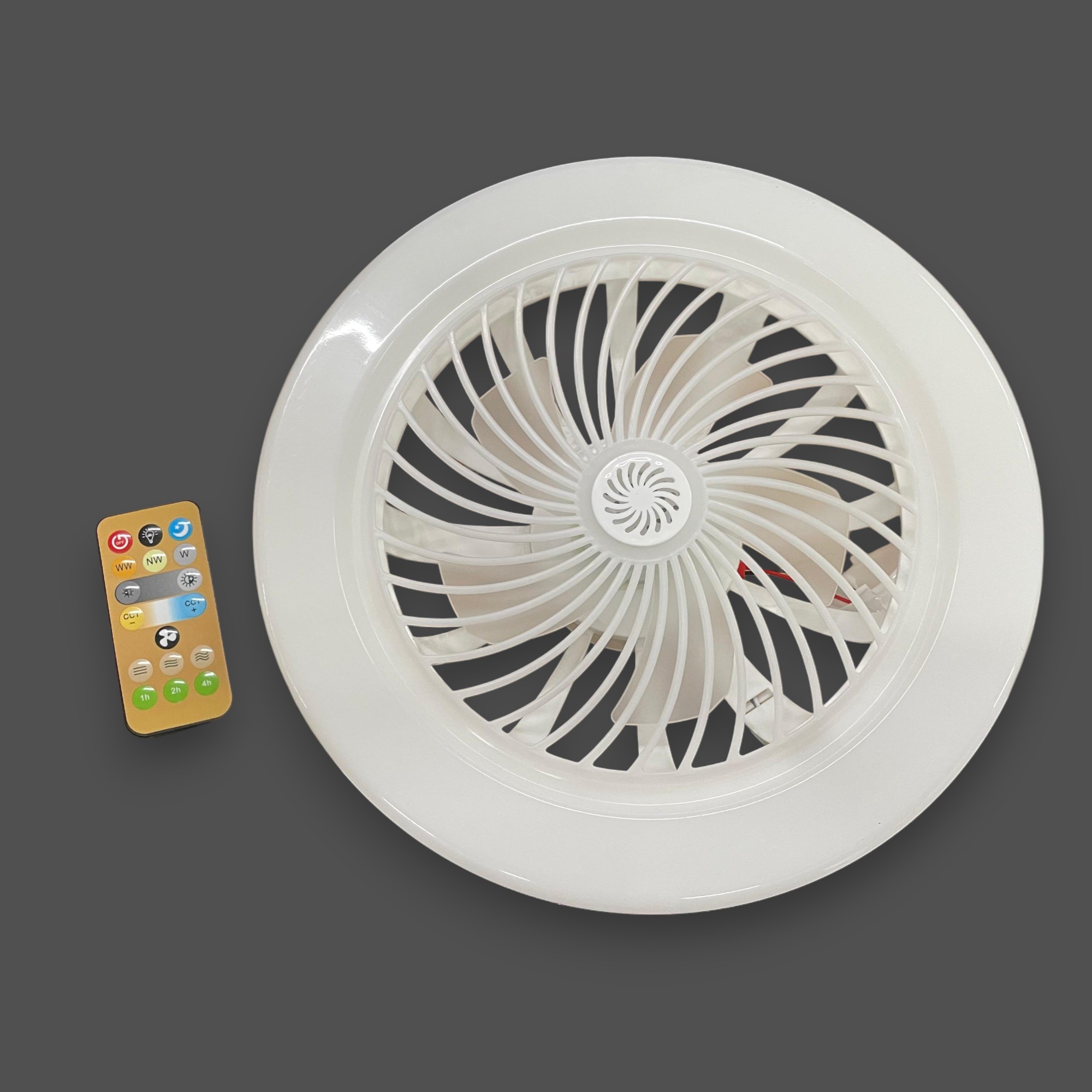 Gambar produk TIASTHAN Kipas Angin Gantung Lampu LED Tri Color with Remote Control - TS69
