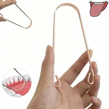 Uung Pembersih Lidah Bau Mulut Tongue Scraper Stainless Steel - INU151